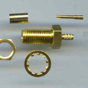 Which connector fits which cable? - RFShop UK - Explore essential RF components including SMA, BNC, N-Type, MMCX, and Microdot connectors — plus made‑to‑order coaxial cable assemblies. Same‑day dispatch on stocked items; 2–4 day builds for small runs. SMA9100L-0058, SMA Connector, RG58, RP, panel mount,male pin-0
