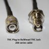 TNC Plug (Male pin) to TNC Jack (Female pin), 200 series cable, 2m-0