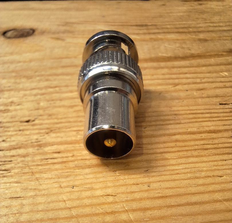 adapter, bnc plug to belling lee tv plug